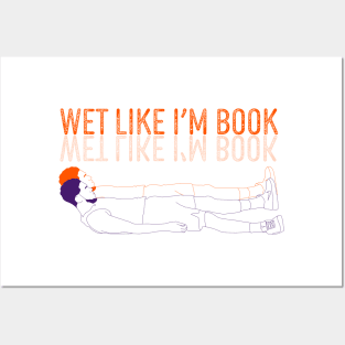 Devin Booker Wet Like I'm Book Minimalist Line Art Phoenix Basketball Posters and Art